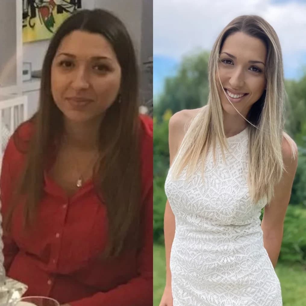 Andra, înainte și după transformarea ei
